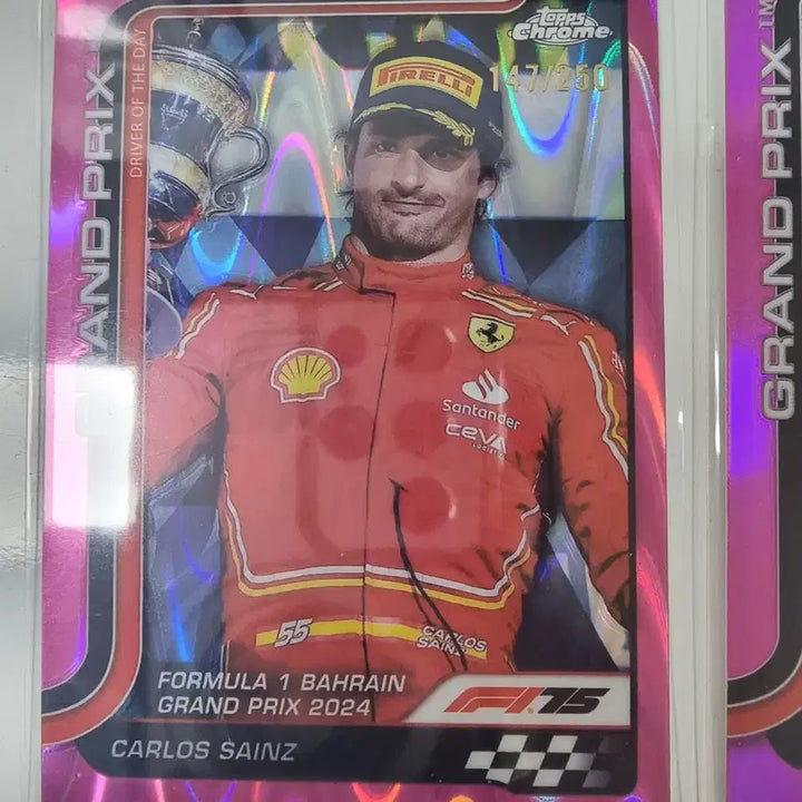 [BUNJANG] Topps Chrome Carlos Sainz &amp; Charles Leclerc F1 Trading Cards (11 Cards) / 탑스 크롬 topps now 페라리 사인츠, 르클레르 11장