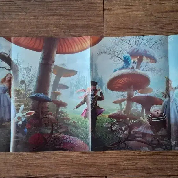 [BUNJANG] Alice in Wonderland Movie Poster Set (4 Types) / 이상한 나라의 앨리스 영화 전단지