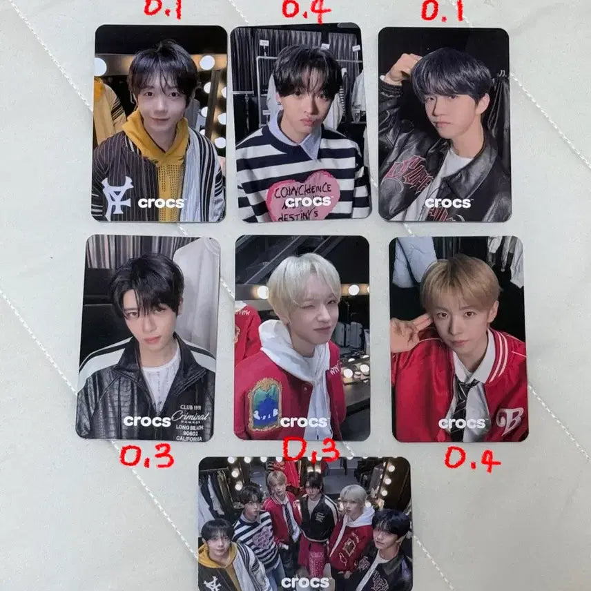 [BUNJANG] NCT WISH Crocs Photocard Sion Riku Yushi Jaehee Ryo Sakuya / 엔시티위시 크록스 포카 시온 리쿠 유우시 재희 료 사쿠야