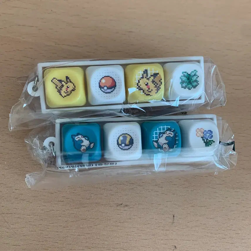 [BUNJANG] Tony Moly Pokemon Keycap Keychain Pikachu Snorlax Bundle Set / 토니모리 포켓몬 키캡 키링 피카츄 잠만보 일괄