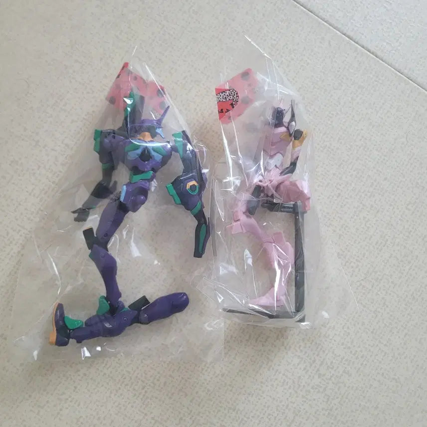 [BUNJANG] Rare Vintage Evangelion Unit-08 &amp; Unit-01 Mini Figure Set / 희귀 고전 에반게리온 8호기 초호기 세트 미니 피규어