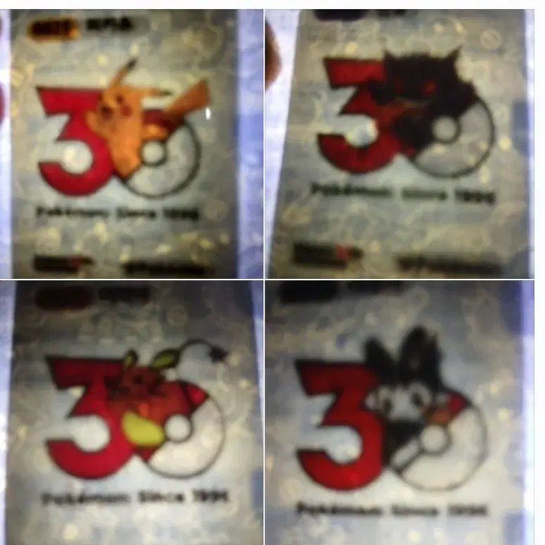 [BUNJANG] Pokemon "30th Anniversary Logo" Collectible Sticker / 포켓몬띠부씰 1개 선택 30주년로고띠부씰 30주년띠부씰