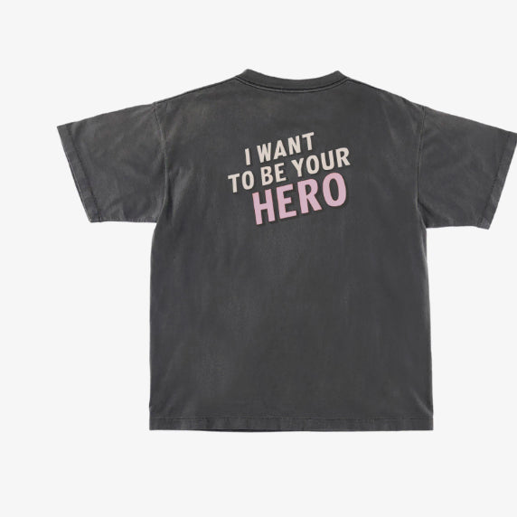[BUNJANG] Park Hyo Shin Hero T-Shirt Cartoon B / 박효신 히어로 티셔츠 카툰 B  L사이즈