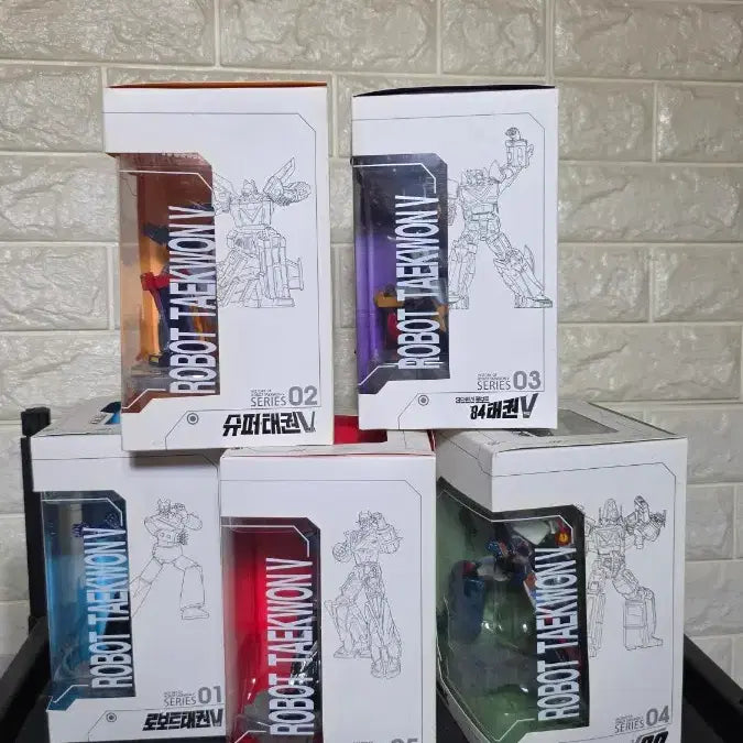 [BUNJANG] Vcenter Robot Taekwon V 40th Anniversary 5 Figure Set / (번장최저가미개봉)Vcenter 로보트태권V 40주년 피규어 5종 세트