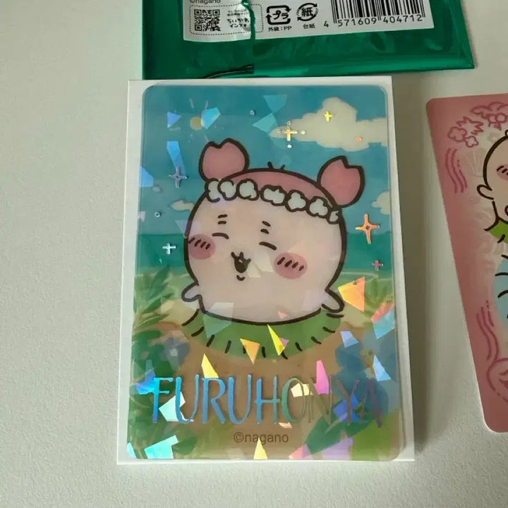 [BUNJANG] Cheekawa Mermaid Island Hologram Clear Card Kani / 먼작귀 치이카와 인어섬 홀로그램 클리어 카드 카니
