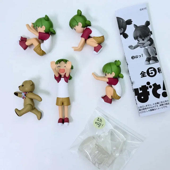 [BUNJANG] Yotsuba&amp;! Komadori Front Roll Gacha Figure Full Set / 요츠바랑 코마도리 앞구르기 가챠 피규어 풀세트