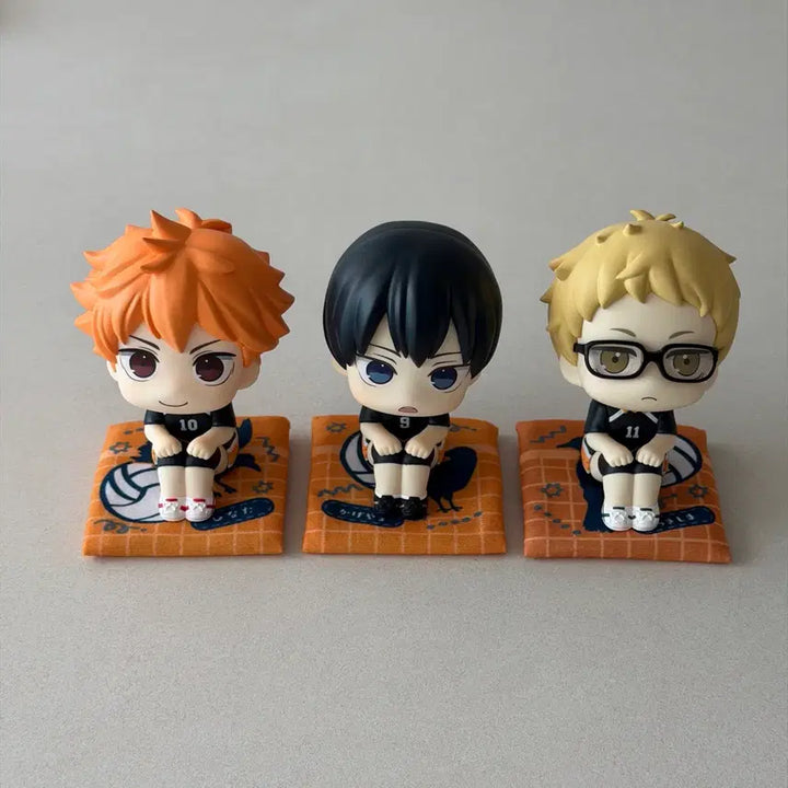 [BUNJANG] Haikyuu!! Look Up Karasuno Hinata Kageyama Tsukishima Set with Special Cushions and Ponchos (Bundle Set) / (일괄) 하이큐 룩업 3종 특전 방석, 판초 포함 - 카라스노 히나타 카게야마 츠키시마