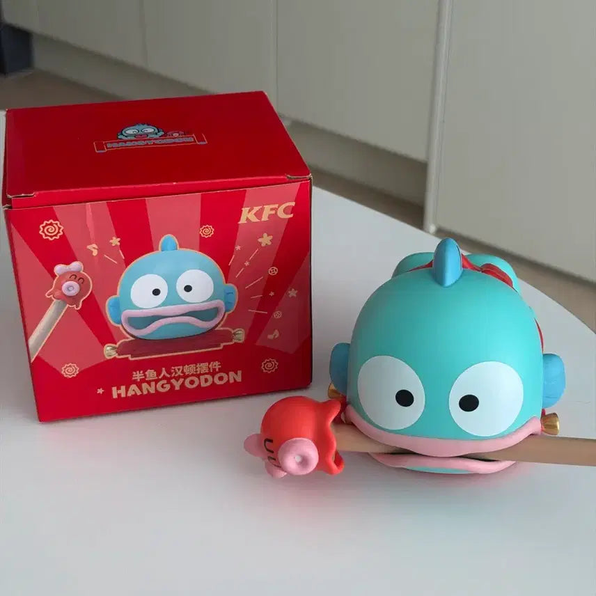 [BUNJANG] Sanrio KFC Collaboration Hangyodon Moktak Stamp Figure / 산리오 kfc 콜라보 한교동 목탁 도장 피규어