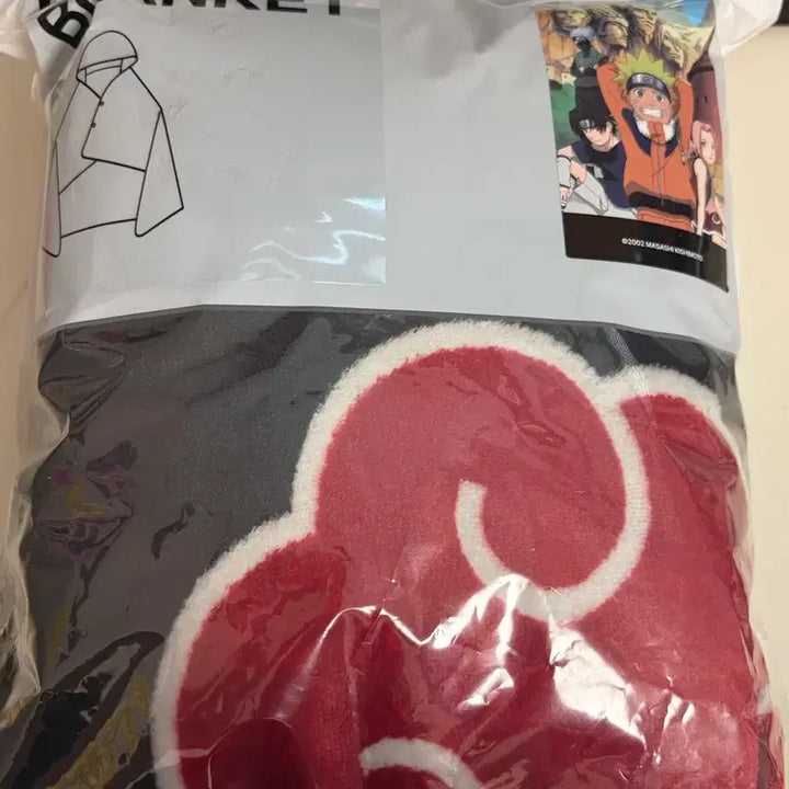 [BUNJANG] SPAO Naruto Akatsuki Blanket (Sealed New) / 미개봉 새상품) 스파오 나루토 아카츠키 담요