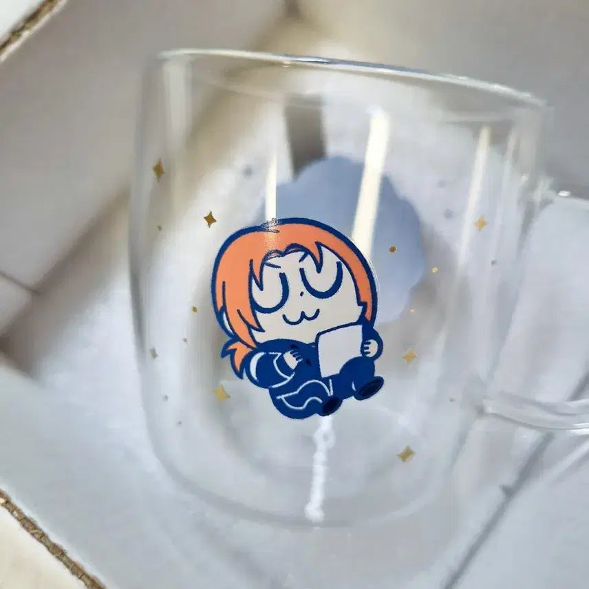 [BUNJANG] Ensemble Stars! Leo BUKUBU Glass Cup / 앙스타 레오 부쿠부 유리컵