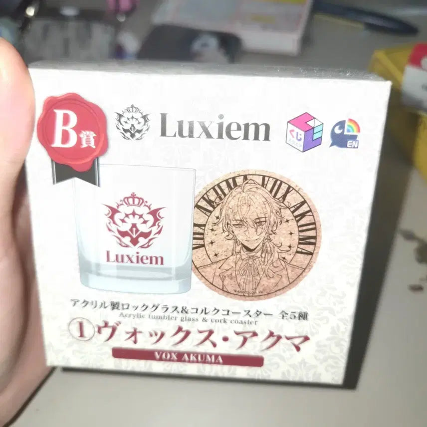 [BUNJANG] Nijisanji Vox Akuma Lottery Cup + Coaster Set / 니지산지) 복스 아쿠마 쿠지 컵 + 코스터