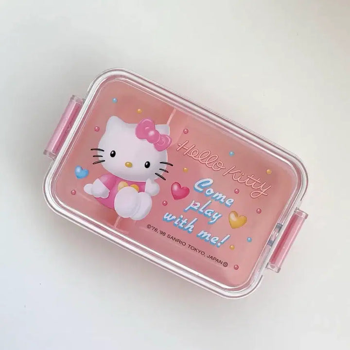 [BUNJANG] 1998 Hello Kitty Lunchbox Container / 고전 1998년도 헬로키티 도시락통 보관함