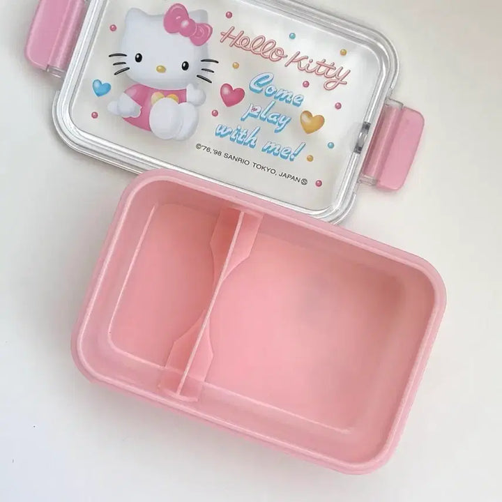 [BUNJANG] 1998 Hello Kitty Lunchbox Container / 고전 1998년도 헬로키티 도시락통 보관함