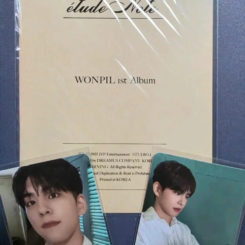[BUNJANG] DAY6 Wonpil Paper Making Study Notebook &amp; Photocard Bundle Set / 원필 필모그래피 습작노트,포카 일괄
