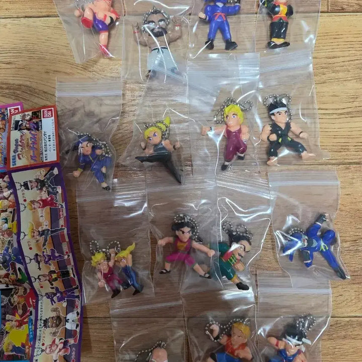 [BUNJANG] Virtua Fighter Classic Keychain Set (16 Variants, Series 1 &amp; 2) / 버추어 파이터 피규어 고전 열쇠고리 16종 1탄,2탄 풀세트