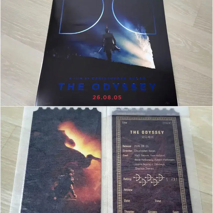 [BUNJANG] Dolby Poster + Original Ticket Set / [전용박스 안전포장] 오디세이 2종 세트 (돌비포스터+오리지널티켓)