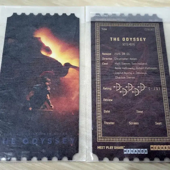 [BUNJANG] Dolby Poster + Original Ticket Set / [전용박스 안전포장] 오디세이 2종 세트 (돌비포스터+오리지널티켓)
