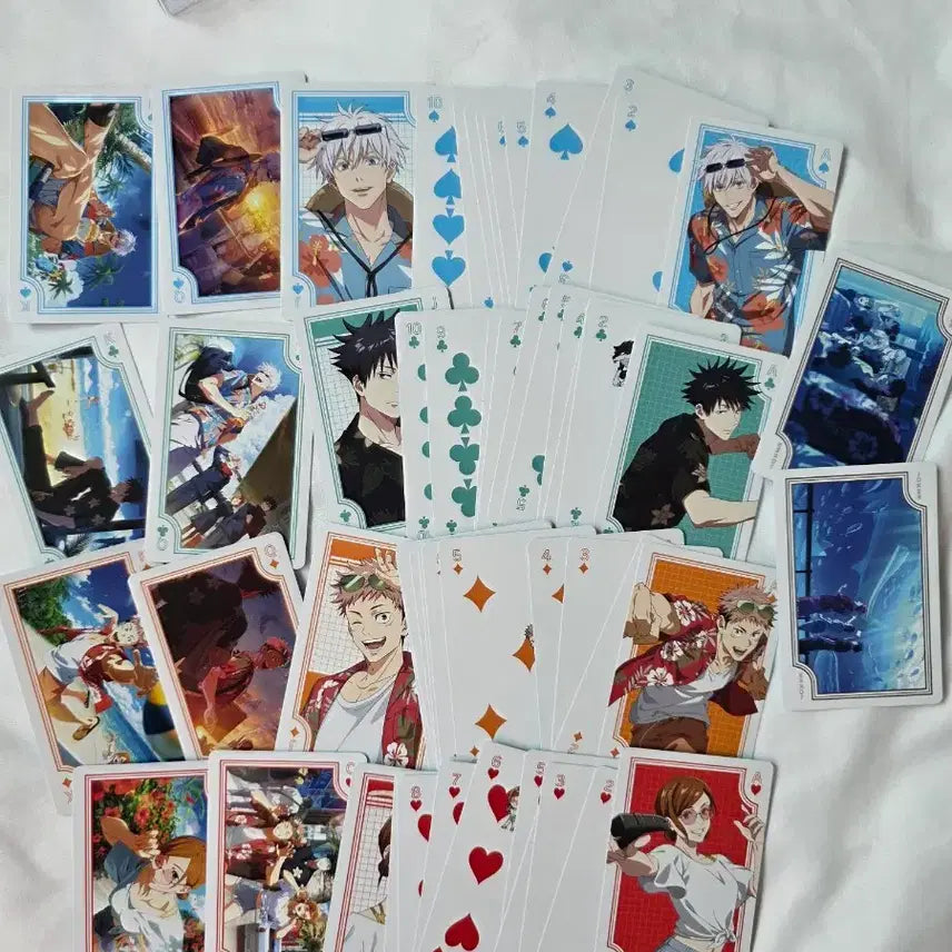 [BUNJANG] Jujutsu Kaisen Fanfare Phantom Parade Trump Clear Card Bundle Set / 주술회전 판파레 팬텀 퍼레이드 트럼프 클리어카드 일괄 고죠 이타도리 후시구로 노바라 일괄