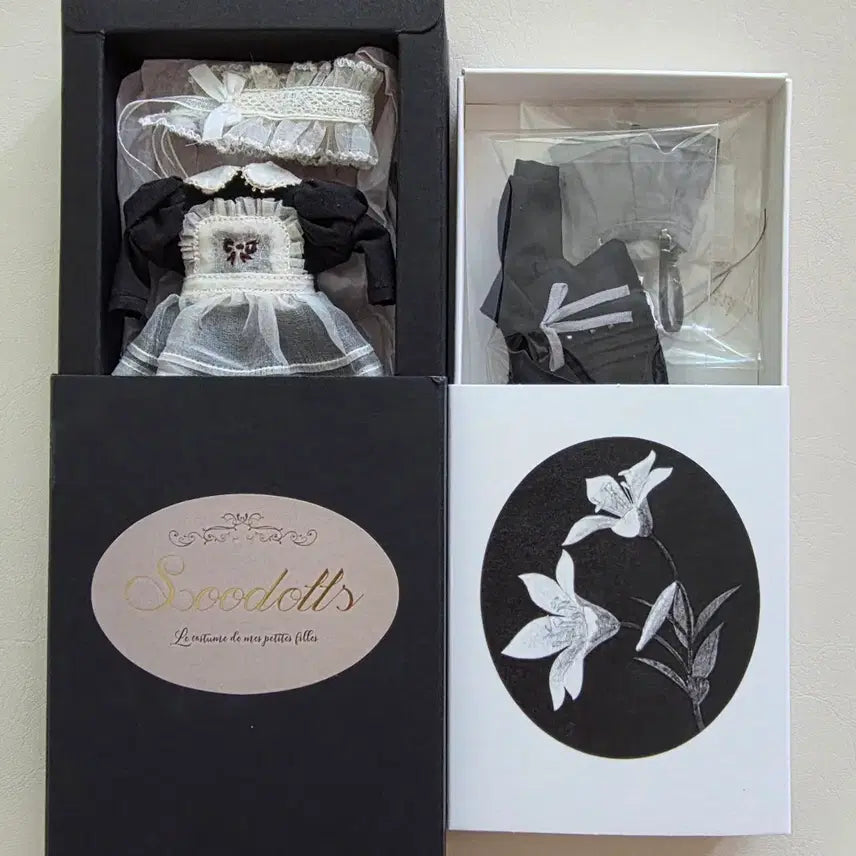 [BUNJANG] Obitsu 11 Kit A Pot Lily Bird Winter (Black) &amp; Sudolls S337 Dress Set / 오비츠11 킷어팟 릴리버드 블랙&amp;수돌즈 s337