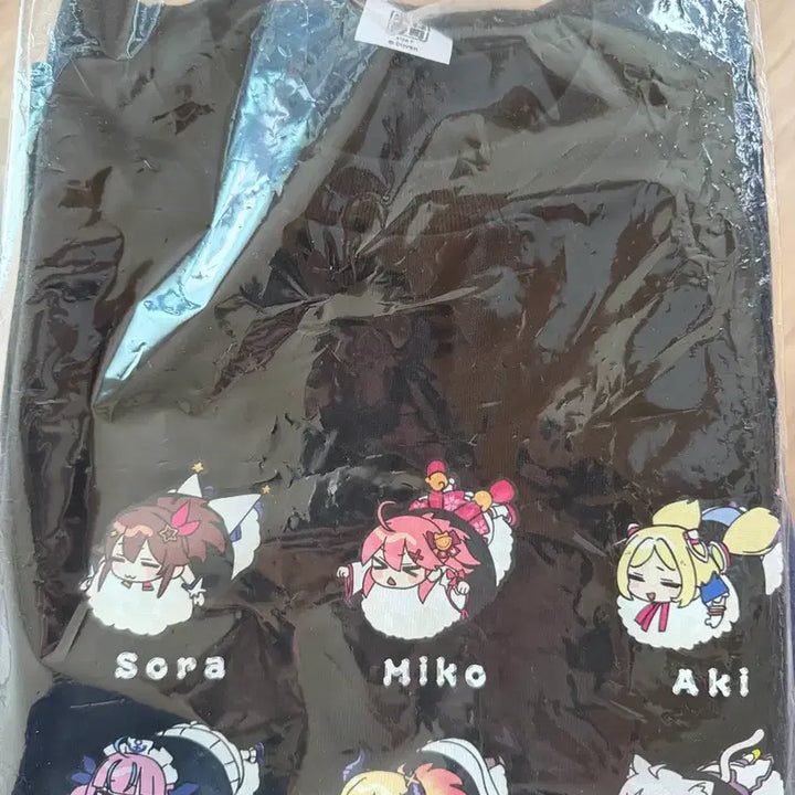 [BUNJANG] Hololive Holosushi Goods Series T-Shirt Black Ver. Vol. 1 / 홀로라이브 홀로스시 굿즈 시리즈 티셔츠 black ver.vol.1