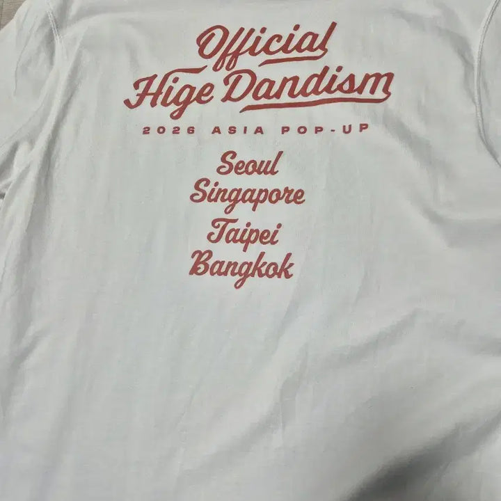 [BUNJANG] Official Hige Dandism Pop-up Logo T-shirt Large / 오피셜히게단디즘 팝업 로고티셔츠 라지