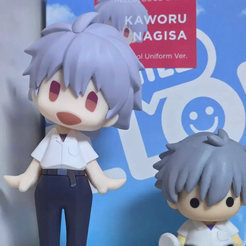 [BUNJANG] Nagisa Kaworu Hello Good Smile &amp; Petal Toy Figure Set / 오늘까지판매)에반게리온 나기사 카오루 헬로 굿스마일+페타톨