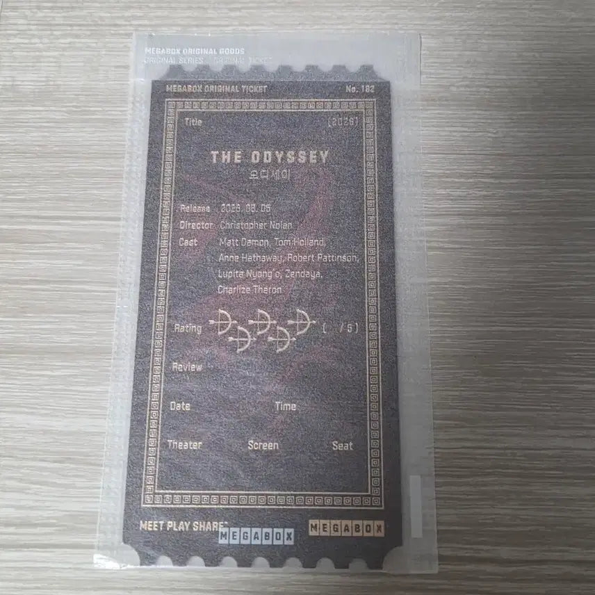 [BUNJANG] The Odyssey Original Ticket / 오디세이 오리지널티켓 오티