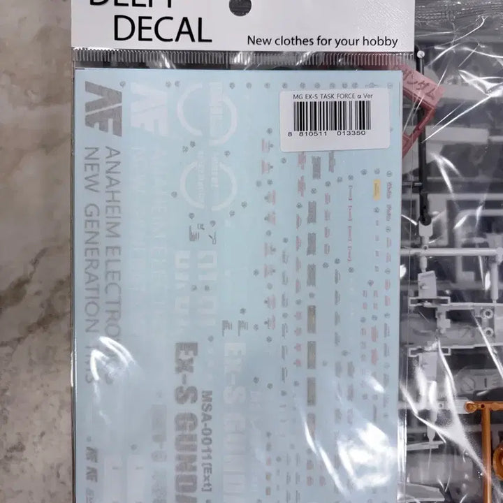 [BUNJANG] MG EX-S Gundam Taskforce Alpha with Delpi Decals / MG EX-S 태스크포스 알파 델피데칼 포함