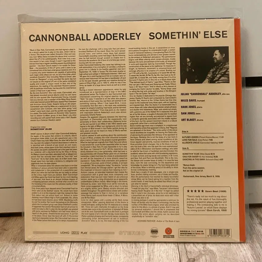 [BUNJANG] Cannonball Adderley Somethin&