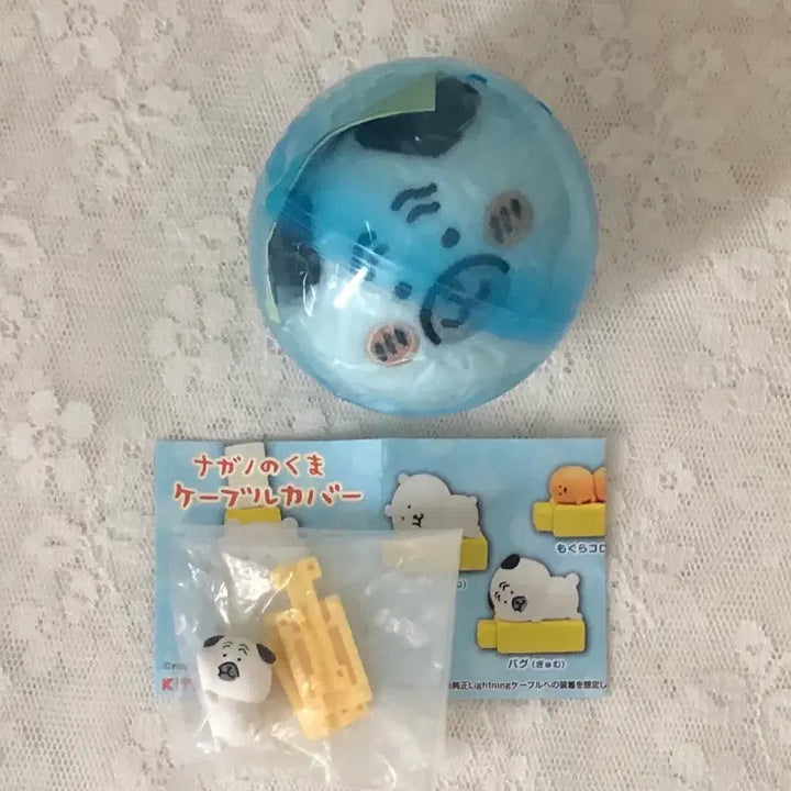 [BUNJANG] Nagano Nongdamgom Pug Nesoberi + Cable Cover Gacha Set / [판매] 나가노 농담곰 담곰이 퍼그 네소베리 + 케이블 커버 가챠