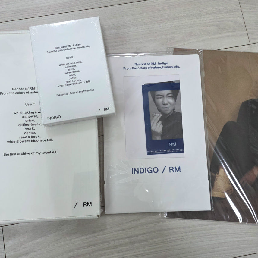[BUNJANG] BTS RM Indigo Bundle Set (Sealed) / 방탄소년단 BTS RM 첫번째 솔로앨범 Indigo 일괄