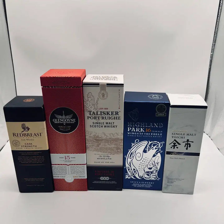 [BUNJANG] Whiskey Empty Bottle Collection (Boxed) / 위스키 공병 박스 멕켈란 야마자키 하쿠슈 아드벡 아란 글렌알라키 등