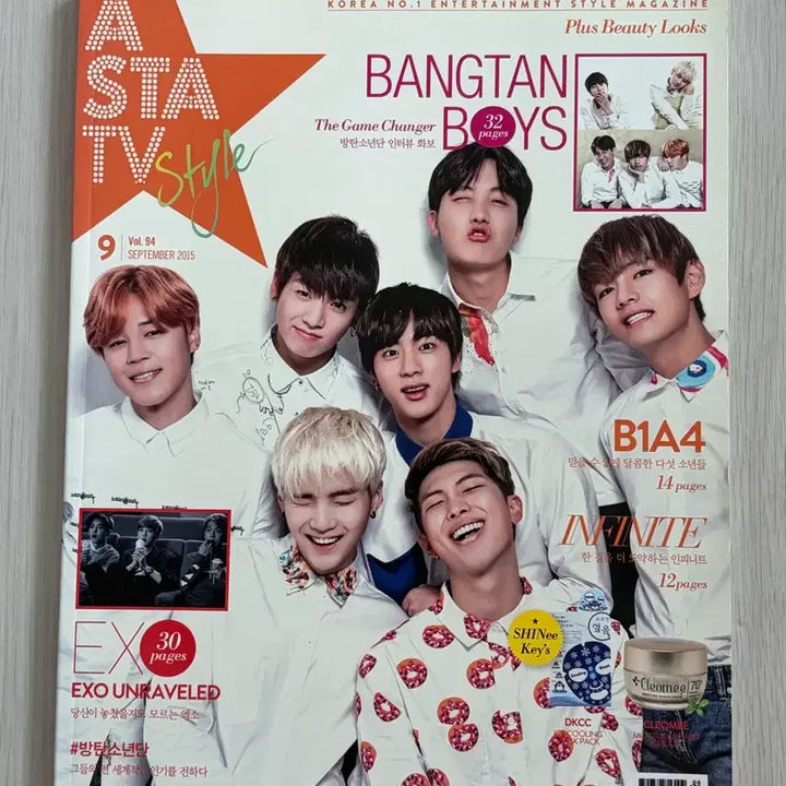 [BUNJANG] ASTA TV Style Magazine September 2015 BTS Cover / (2015.09) ASTA TV Style 방탄소년단 커버 잡지