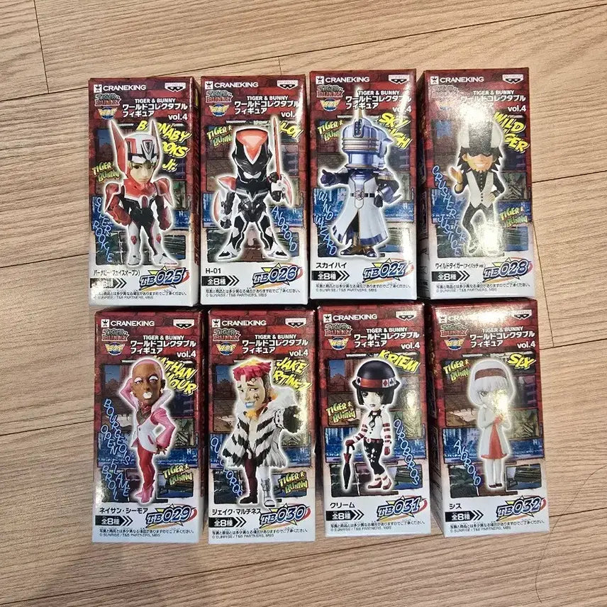 [BUNJANG] Banpresto Tiger &amp; Bunny World Collectable Figure Vol. 4 (Set of 8) / 타이거앤버니 월드콜렉터블 4탄 피규어 전8종
