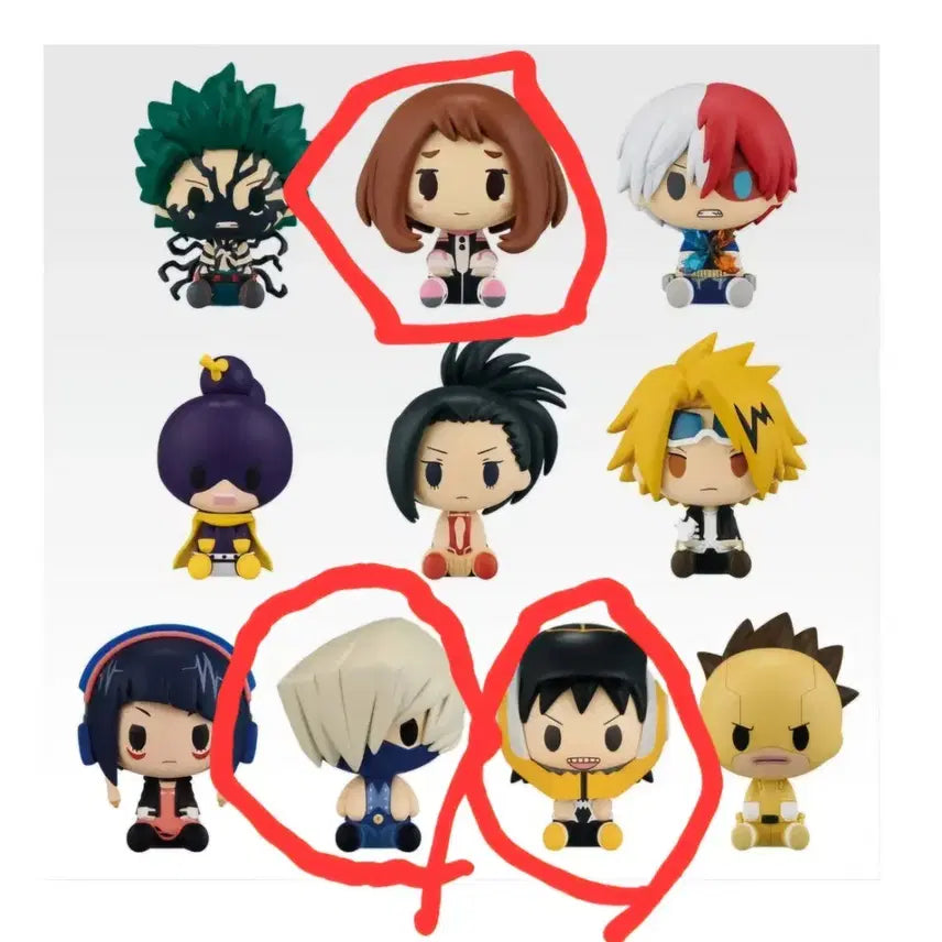 [BUNJANG] My Hero Academia Ichiban Kuji Chokonokko Prize F Bundle Set / 나의 히어로 아카데미아 이치방쿠지 초코노코 F상 3종 일괄