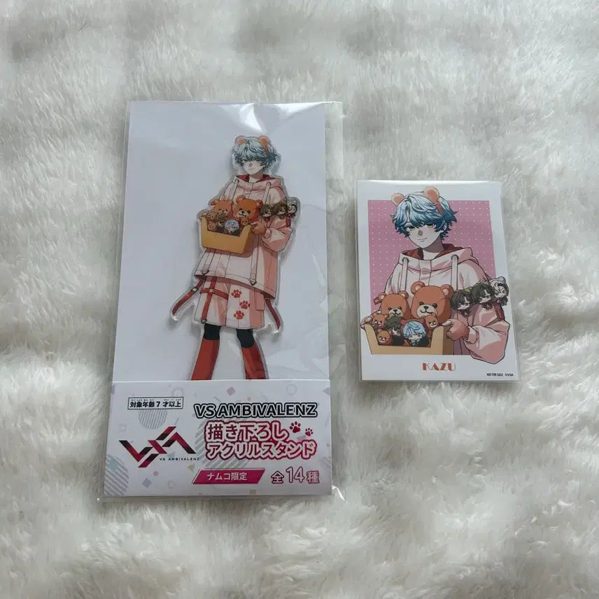 [BUNJANG] Vivaren Kazha Bandai Namco Acrylic Stand + Lucky Draw Mini Card Set / 비바렌 카즈 반다이 남코 아크릴 스탠드 + 특전 체키풍 카드 팡파레