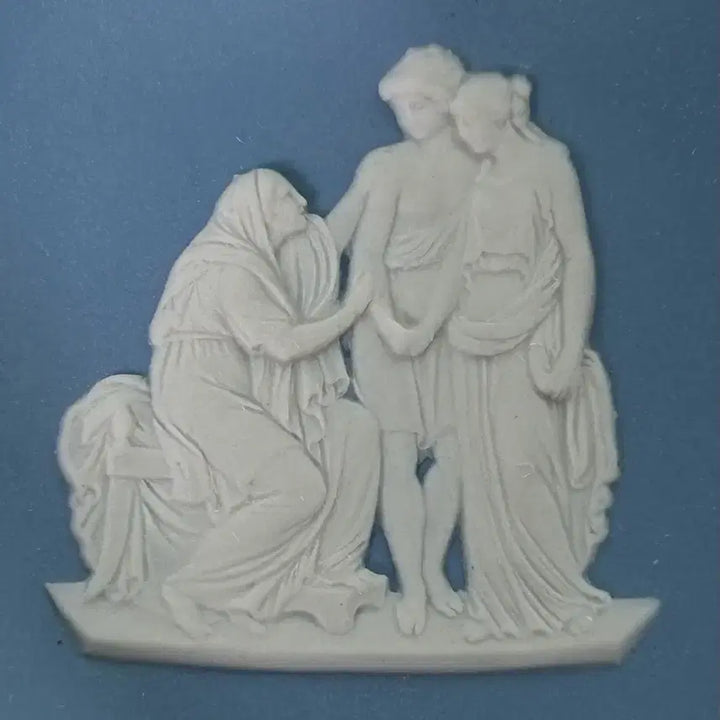 [BUNJANG] Wedgwood Jasperware Pale Blue Heart Tray / Pin Dish (1976) / 영국 웨지우드 제스퍼웨어 페일블루 하트 트레이/ 핀접시(1976년작)
