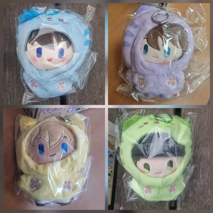 [BUNJANG] Detective Conan Cat Plush Set (2 Types) / 명탐정 코난 고양이 인형 2종 일괄
