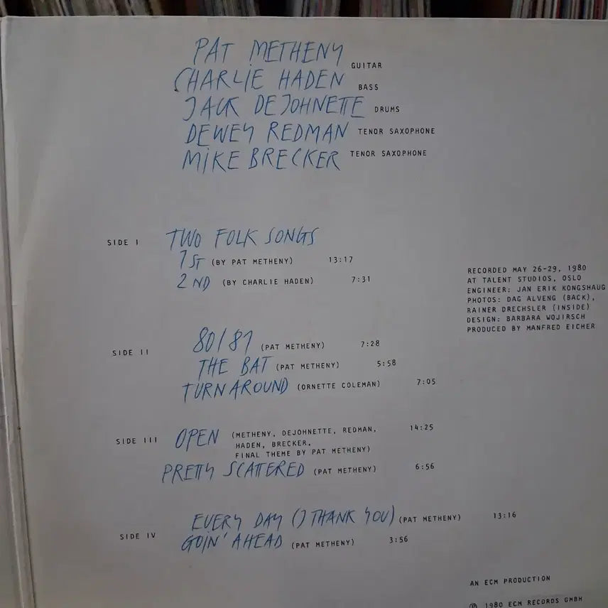 [BUNJANG] Pat Metheny 80/81 Jazz Double LP Vinyl Record / 재즈 민트 팻 메세니 80/81 더블 LP 할인
