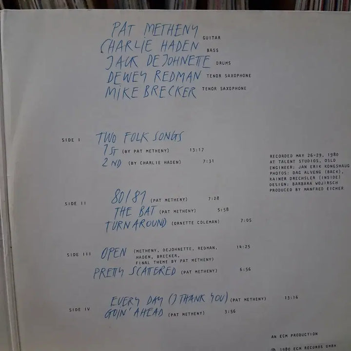 [BUNJANG] Pat Metheny 80/81 Jazz Double LP Vinyl Record / 재즈 민트 팻 메세니 80/81 더블 LP 할인