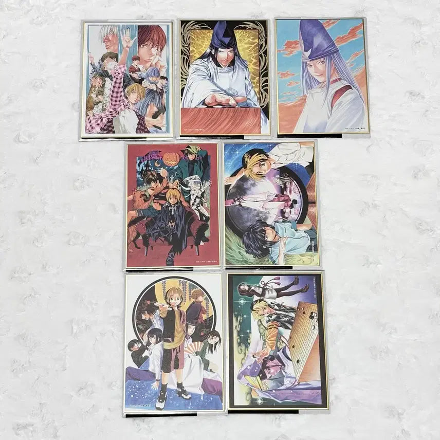 [BUNJANG] Hikaru no Go Original Art Exhibition Shikishi Set / (일괄 가격) 히카루의 바둑 원화전 색지 사이 아키라 히카고 고스트바둑왕