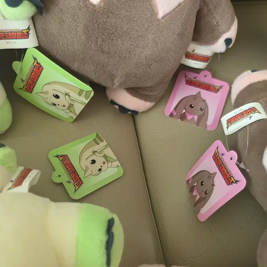 [BUNJANG] Digimon Terriermon Lopmon Plush Set (Large, Medium) / 디지몬 테리어몬 로프몬 인형 대형 중형 일괄 세트