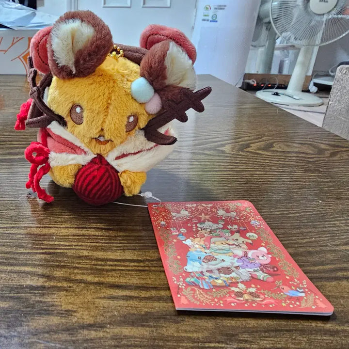 [BUNJANG] Pokemon Heartwarming Christmas Dedenne Plush / 포켓몬 하트워밍 크리스마스 데덴네 인형