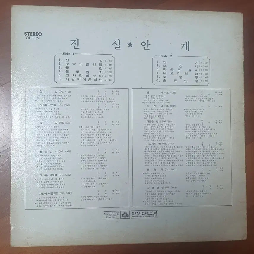 [BUNJANG] Jeong Hoon Hee Misty LP First Press / 정훈희 안개LP초반.nm-