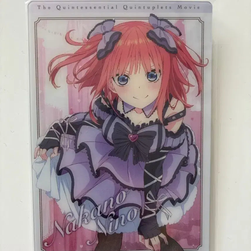 [BUNJANG] The Quintessential Quintuplets Nakano Nino Character Card (Sealed) / 오등분의 신부 나카노 니노 카드