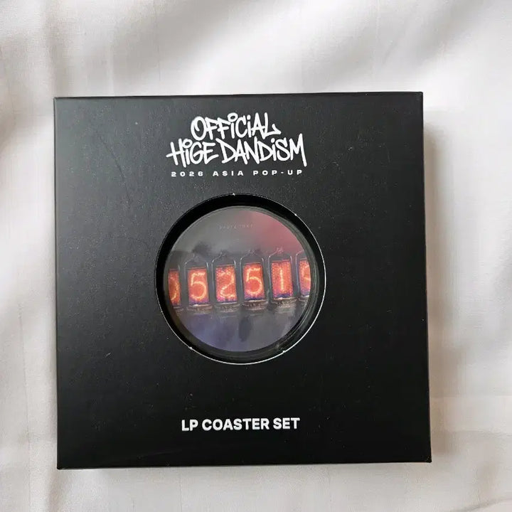 [BUNJANG] Official HIGE DANJIHIM Live Tour 2022 -Love &amp; Music- LP Coaster (Sealed) / 오피셜히게단디즘 히게단 팝업 LP 코스터 세트 미개봉
