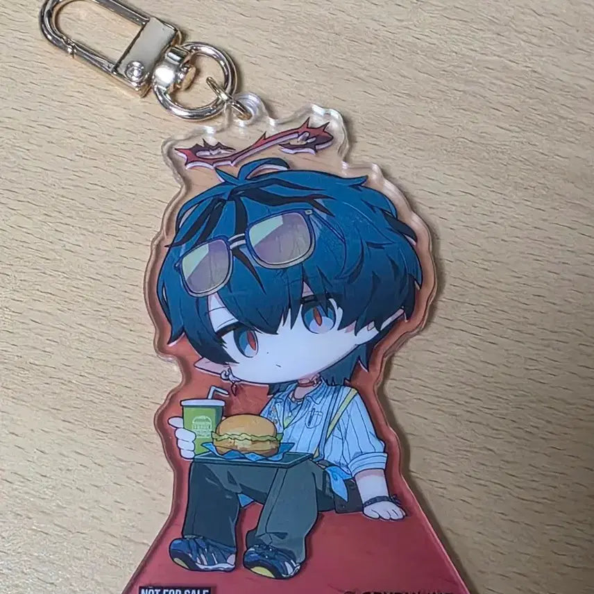 [BUNJANG] Arknights Endfield Camus Keychain Stand / 명일방주 엔드필드 프랭크버거 콜라보 카뮤 키링 스탠드