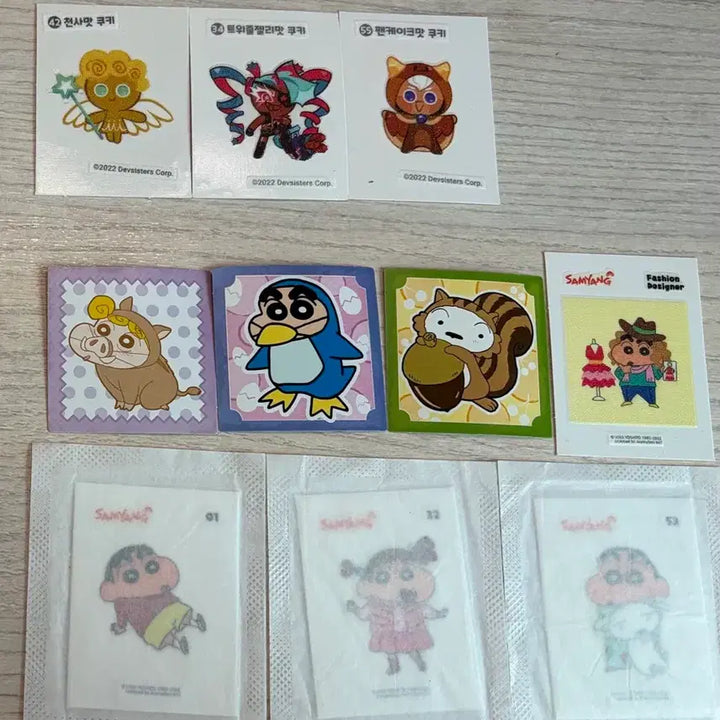 [BUNJANG] Digimon, Crayon Shin-chan, Cookie Run Stickers / 디지몬 짱구 쿠키런 띠부씰