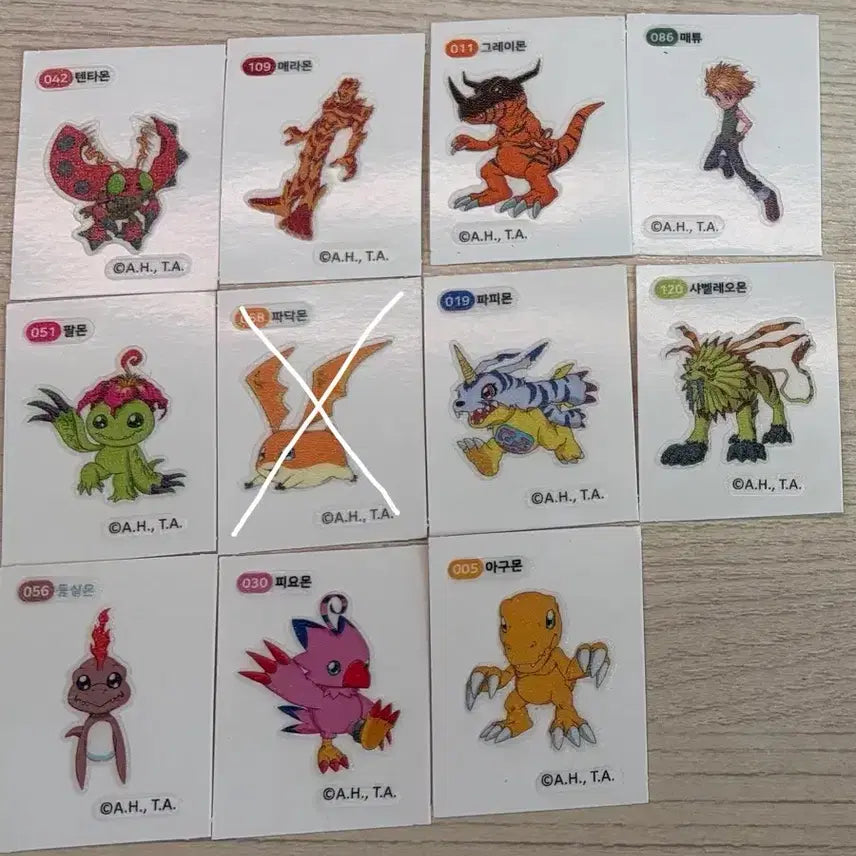 [BUNJANG] Digimon, Crayon Shin-chan, Cookie Run Stickers / 디지몬 짱구 쿠키런 띠부씰