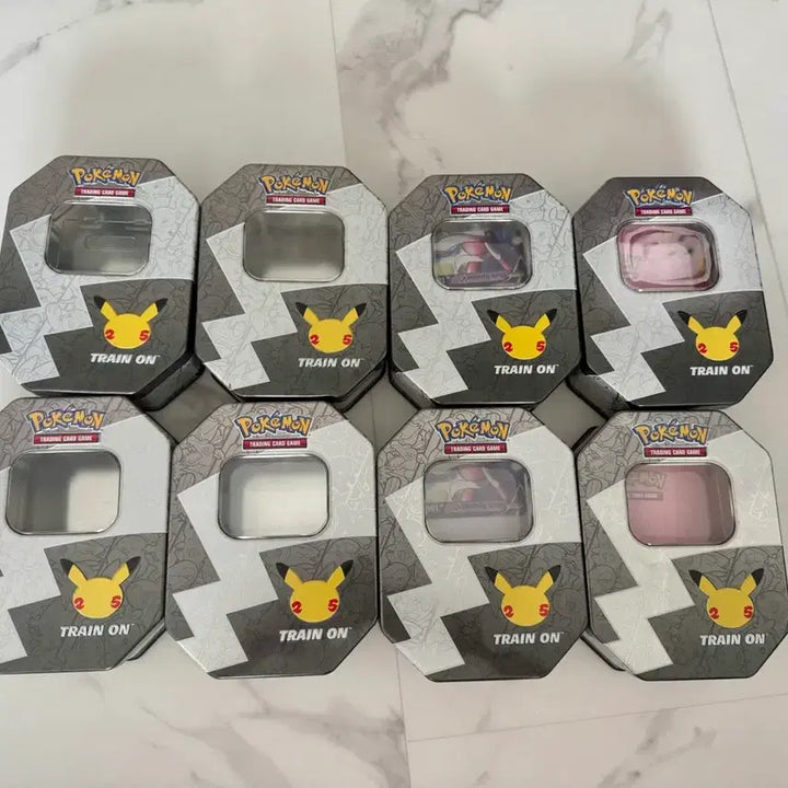 [BUNJANG] Pokemon 25th Anniversary North American Tin Cases Bundle Set (14 Units) / 포켓몬 25주년 북미 틴케이스 14개 일괄(No card)